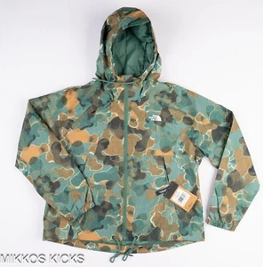 Women's The North Face ANTORA RAIN Jacket Waterproof Hoodie Full Zip DARK SAGE - Picture 1 of 7