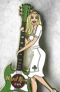 Hard Rock Boston 11th  Anniversary waitress pin  - Picture 1 of 1