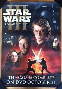 Star Wars Episode III Revenge Of The Sith DVD Store Shop Display Poster Promo - Picture 1 of 4