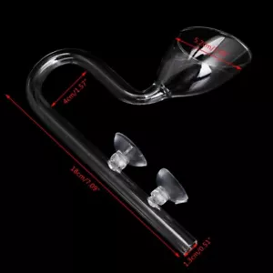Glas Lilie Pfeife Aquarium bepflanzt Aquascaping Zu-/Abfluss Set - Bild 1 von 24