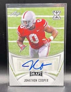 2021 Leaf Draft Football Jonathon Cooper Auto - Picture 1 of 3