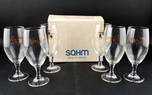 Omnegang Brewery Cooperstown NY Beer Glass Tumbler Sahm Vienna Set of 6 - Picture 1 of 13
