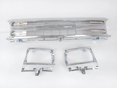 Apto para camioneta Toyota 1989-91 2x2 cromo rejilla luz estuche con clips Foto 1 de 4