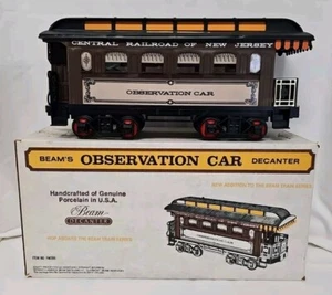 Decantador de whisky 1985 vintage Jim Beam vagón de tren de observación VACÍO - Imagen 1 de 17