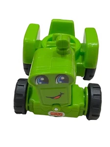 2016 Fisher Price Helpful Harvest Green Little People Tractor Toy - Imagen 1 de 5