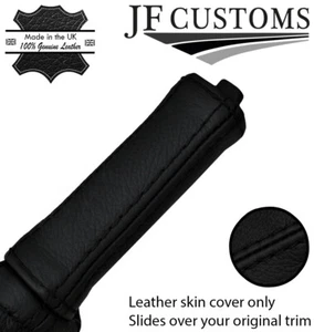 BLACK STITCH LEATHER E BRAKE HANDLE SKIN COVER FITS FORD MUSTANG 2005-2009 - Picture 1 of 3