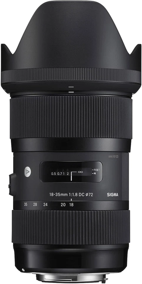 USED SIGMA 18-35mm F/1.8 DC HSM Art Lens for Nikon F FREESHIPPING - Image 1 of 1