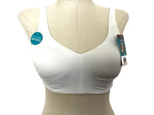 VANITY FAIR Simple Sizing White Wire-free Padded Bra Sz S* - Picture 1 of 6