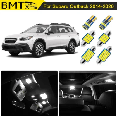 Kit de paquete de luces LED interiores 14X Canbus 6000K para SUBARU Outback 2014-2019 20 Foto 1 de 4