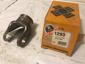 PRECISION 1293 IMPLEMENT YOKE 1-1/4” BORE X 1-3/8” - Picture 1 of 2
