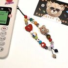 Rainbow Heart Y2K Phone Chain Cartoon Bear Phone Wrist Strap  Sweet Girl