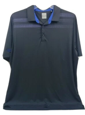 Callaway Opti-Dri Mens XL Black Blue Stripe Golf Polo Casual Shirt    - Image 1 of 4