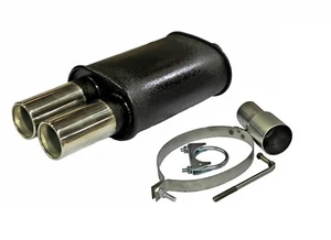 MERCEDES CLK SLK C CLASS ML E CLASS SPORTS TWIN EXHAUST BACK BOX 003-MERC - Picture 1 of 5