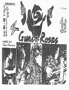 Guns N' Roses Concert Flyer 1985 Radio City - Picture 1 of 1