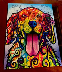 MasterPieces Puzzle "Hund ist Liebe" 300 Lg Teile 18 Zoll x 24 Zoll Puzzle EG - Bild 1 von 3