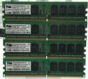 ProMOS 2GB (4x 512MB) PC2-4200U DDR2 RAM Desktop Memory V916764K24QAFW-E4