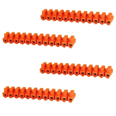 1-10-100 Stück Lüsterklemmen 2,5-4-6-10-16-25-35 mm² 12polig Riegel Listerklemme - Bild 1 von 4