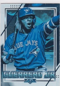 VLADIMIR GUERRERO JR. Topps FIRE BLUE VERSION Baseball Insert Card TORONTO JAYS - Picture 1 of 2