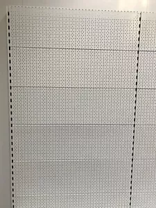 Tegometall Rückwand Rundloch gelocht Lochwände Blisterwand Regal 1m - Bild 1 von 2