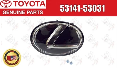 Lexus OEM EMBLEM, RADIATOR GRILLE & SCREW Set of 2 53141-53031 - image 1 of 4