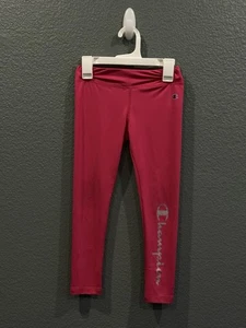 Girls Hot Pink Champion Size 6/7 Athletic Wear Yoga Stretch Pants Bottoms - Picture 1 of 11