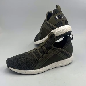 PUMA Men's Authentic  Mega Nrgy Knit Ankle-High Running Shoes Size 11 Olive - Picture 1 of 13