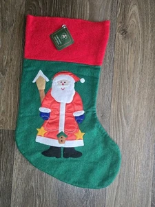 Weihnachtshaus Filz Weihnachtsstrumpf umgedreht Weihnachtsmann Neu mit Etikett 16" - Bild 1 von 5