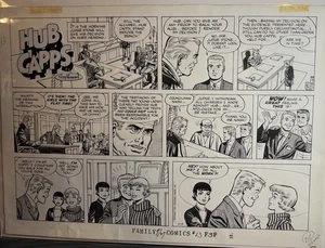 Hub Capps Original Comic Strip 6-9-1959 Jay Howard With Color Guide - Picture 1 of 2