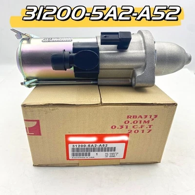 Starter Motor 31200-5A2-A52 Fit for 2013-2017 Honda Accord 2.4L 15-2016 CR-V New - Image 1 of 4