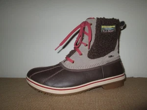Women's LL BEAN Rangely Insulated Primaloft Waterproof Sherpa -Lined Boots ~ 10 - Picture 1 of 8