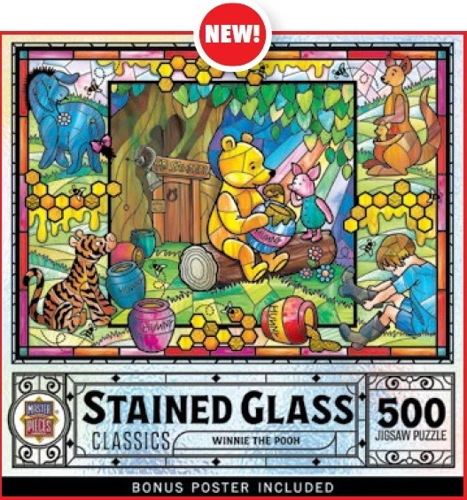 MST-32537 Vidrieras Clásicas: Rompecabezas Winnie the Pooh (500 piezas) Foto 1 de 1