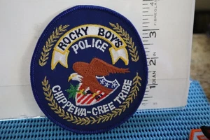 tribal indian police patch ROCKY BOYS CHIPPEWA CREE POLICE MONTANA - Bild 1 von 1