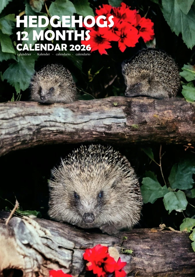 ENIGMATIC Hedgehogs 2026 Calendars (A3)