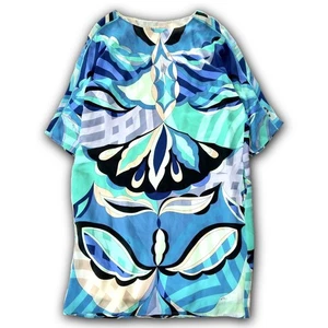 Emilio Pucci Seidenkleid Blau Pucci Print Größe 38 (Medium) Italy F/S - Bild 1 von 10