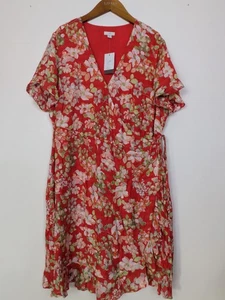 Vestido envolvente floral Jill XL/1X NUEVO CON ETIQUETAS  - Imagen 1 de 12