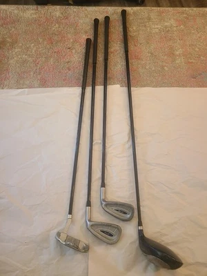 Cougar Junior Tour Golf Clubs Set Of 4 RH Driver Putter 2 Irons - Image 1 of 4