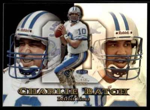 1999 FLAIR SHOWCASE ROW 3 Charlie Batch Detroit Lions #10 - Picture 1 of 2