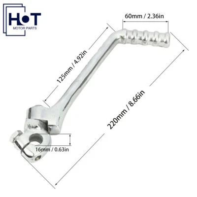 M16 16mm Kick Start Starter Lever Foot Pedal For Suzuki RM125 TS125 Dirt Bike - Image 1 of 4