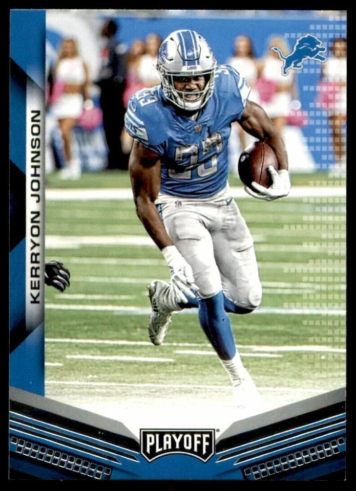 2019 PLAYOFF FOOTBALL KERRYON JOHNSON DETROIT LIONS AUBURN TIGERS #134 SHIP FREE - Image 1 of 1