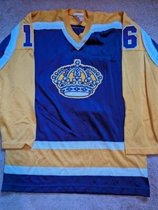 Vintage NHL Sandow SK Los Angeles Kings Marcel Dionne Crown Hockey Jersey, Sz M - Picture 1 of 4