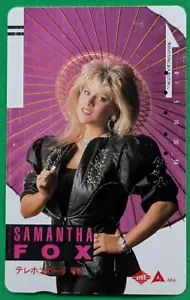 SAMANTHA FOX Japanese Telephone Card JIVE AIFA Rare - Picture 1 of 10