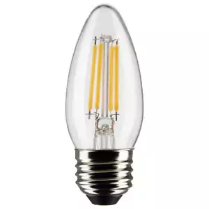 4 Watt B11 LED - Clear - Medium Base - 5000K - 120 Volt - 2-Pack - 12-Pack - Picture 1 of 2