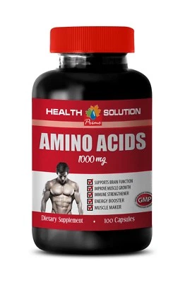 HEALTH SOLUTION USA increase muscle growth - AMINO ACIDS 1000 mg - amino acids complex supplements