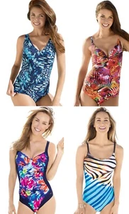 NATURANA Control One Piece Swimming Costume Swimsuit. 15 Styles. Sizes 10 12 - Picture 1 of 35