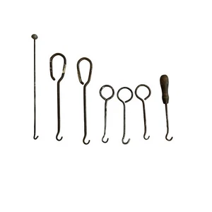 Button Boot Lace Corset Hook Puller Model Shoe Store Antique Vintage Lot Of 7 - Picture 1 of 7