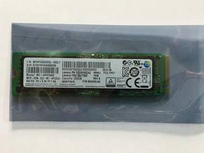 Samsung SM951 MZ-HPV2560 256GB M.2 2280 PCIe3.0 x4 AHCI SSD Lenovo PN SSD0E97910 - Image 1 of 3