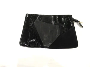 J. Renee black envelope clutch purse, 13" wide - Picture 1 of 10