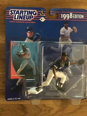 Frank Thomas 1998 Edition 4” Starting Lineup Action Figure Black Jersey Cover