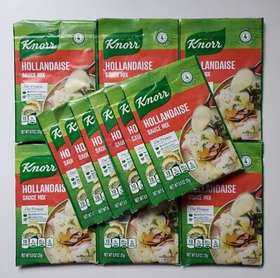 Lote 12 paquetes de salsa Knorr Hollandaise mezcla huevos de salsa Benedict mejor para 07/2026 * Foto 1 de 4