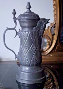 Handwerkskunst: Antiker Bierkrug Zinn Handarbeit Kneipe Brauerei  - Bild 1 von 6